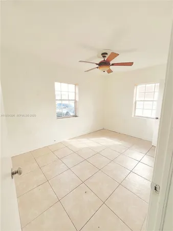a view of a room with an empty space