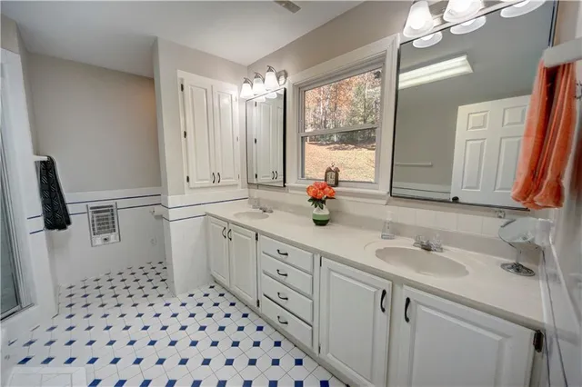 a room with storage and utility