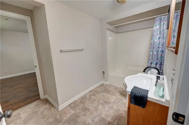 a house with trees in front of it