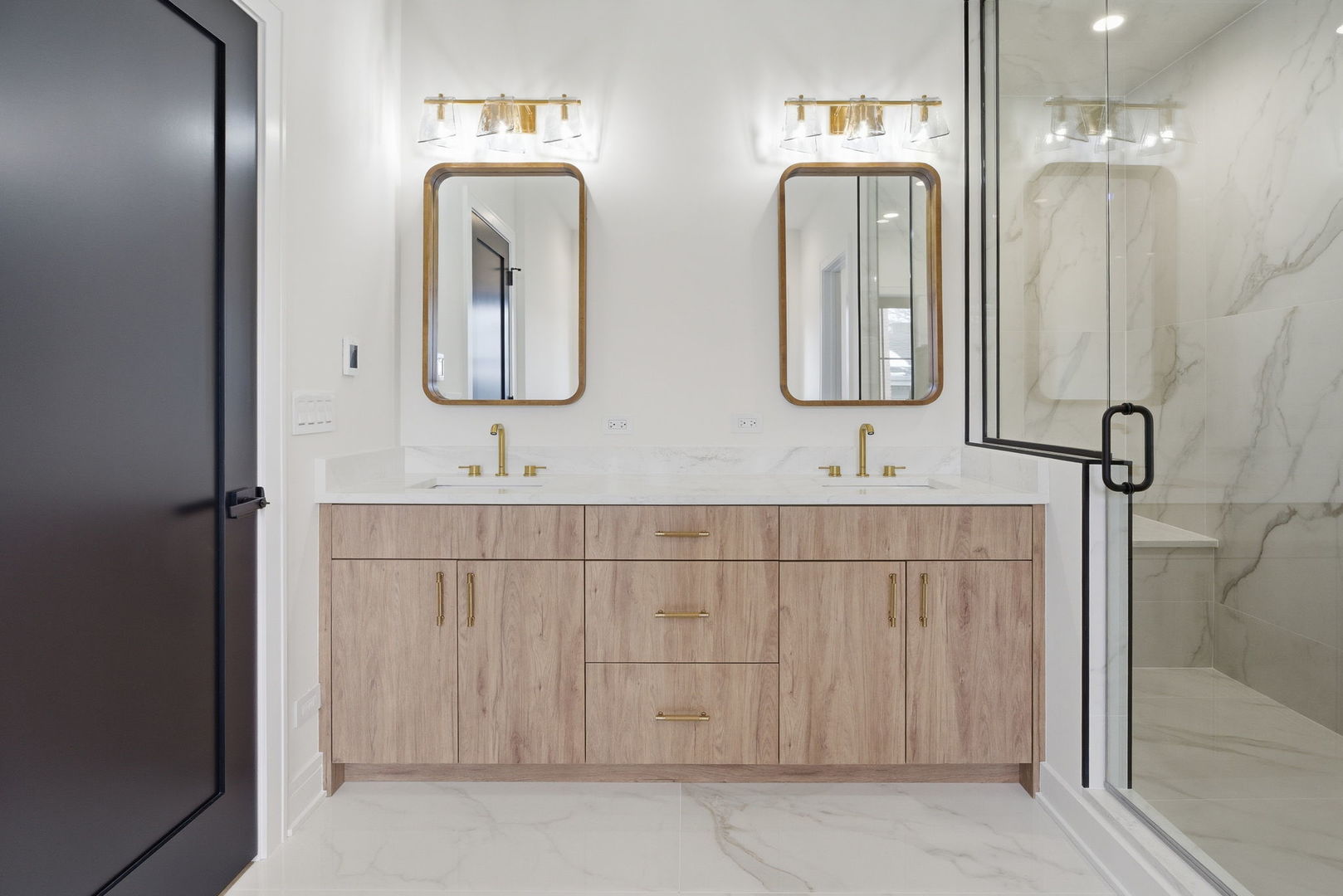 1100 Lois Avenue Park Ridge, IL 60068 - Photo 21 of 41 a bathroom with double vanity sinks and a mirror