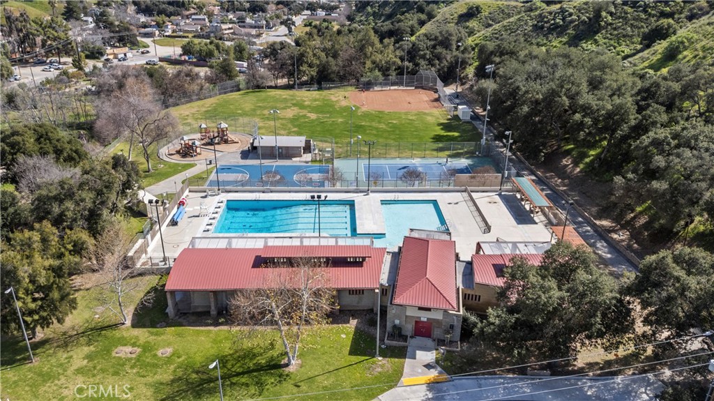 30602 San Martinez Road Val Verde, CA 91384 - Photo 38 of 47 an aerial view of residential houses with outdoor space