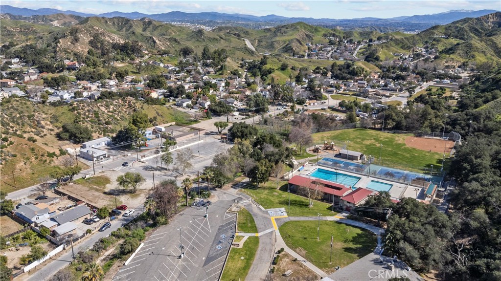 30602 San Martinez Road Val Verde, CA 91384 - Photo 45 of 47 an aerial view of residential house with outdoor space and pool