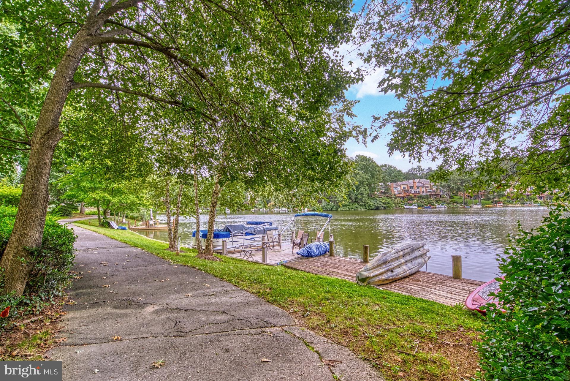 11133 Watermans Drive Reston, VA 20191 - Photo 34 of 56 Walking Path and Dock behind house