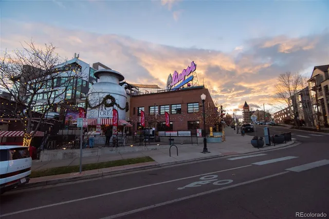 a view of tall buildings