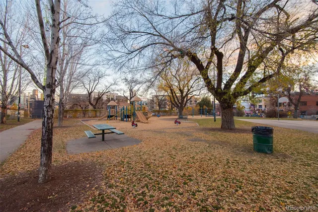 a view of a city that has tall buildings