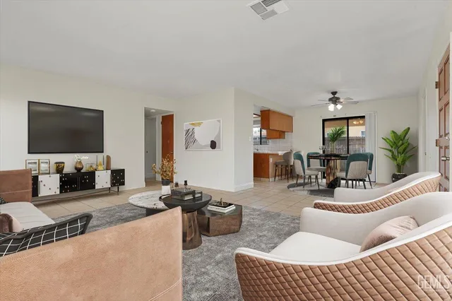 a view of a room with cabinet and windows