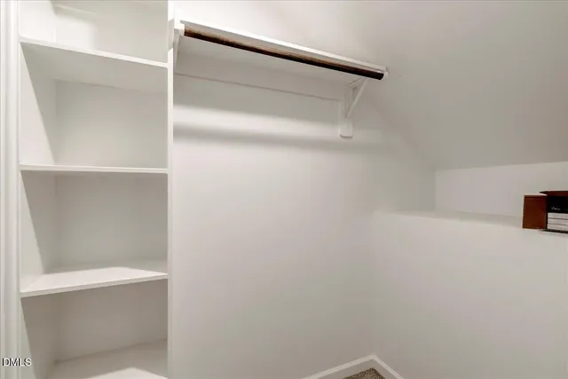 a close view of closet