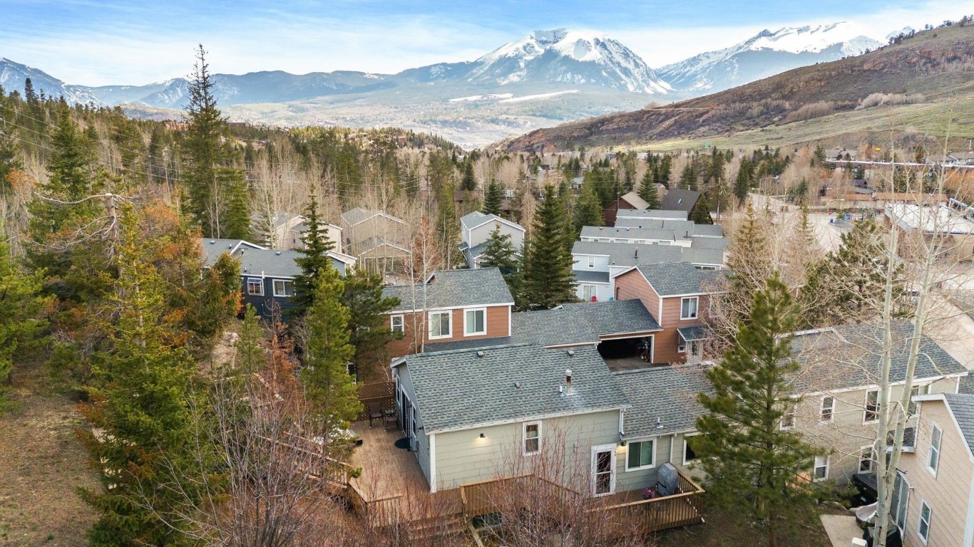 588 Alpine Road Dillon, CO 80435 - Photo 36 of 41 Aerial view with a mountain view