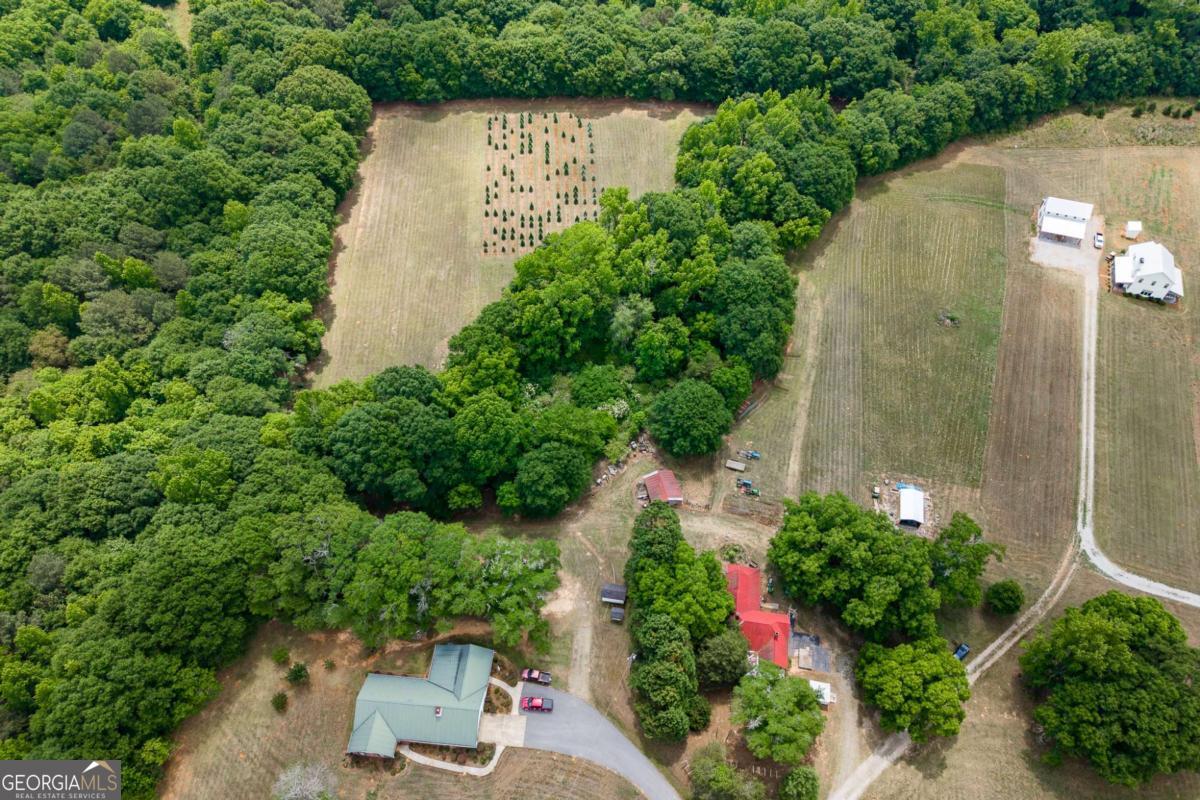 6.04-acres Old Bishop Road Bishop, GA 30621 - Photo 11 of 30 an aerial view of a house with a yard and a garden