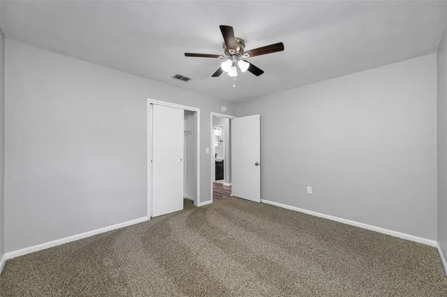 a view of an empty room