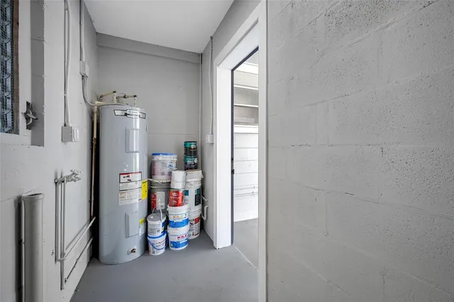 a view of storage and utility room