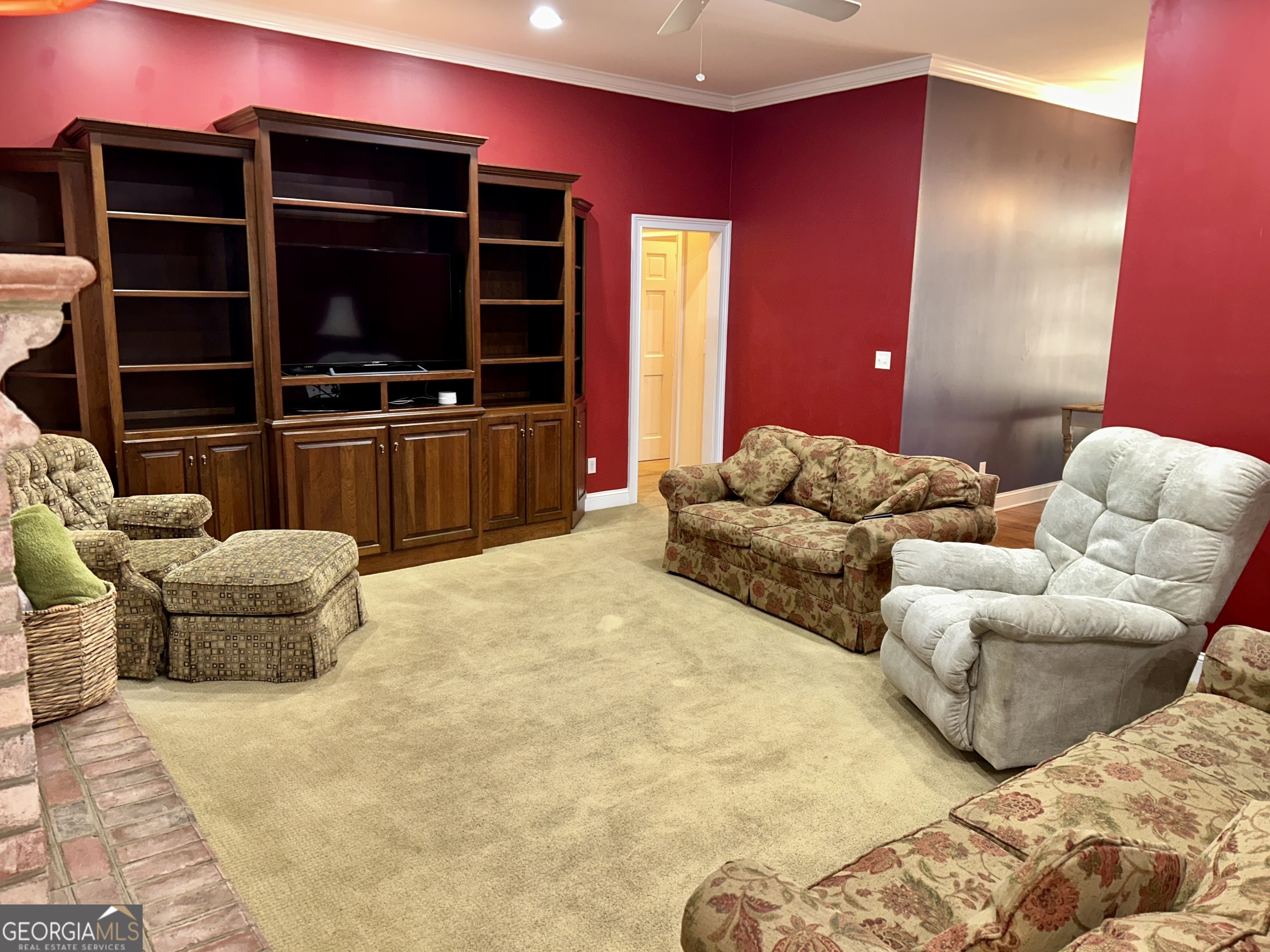 518 Fambrough Drive Elberton, GA 30635 - Photo 23 of 74 a bedroom with furniture and a flat screen tv
