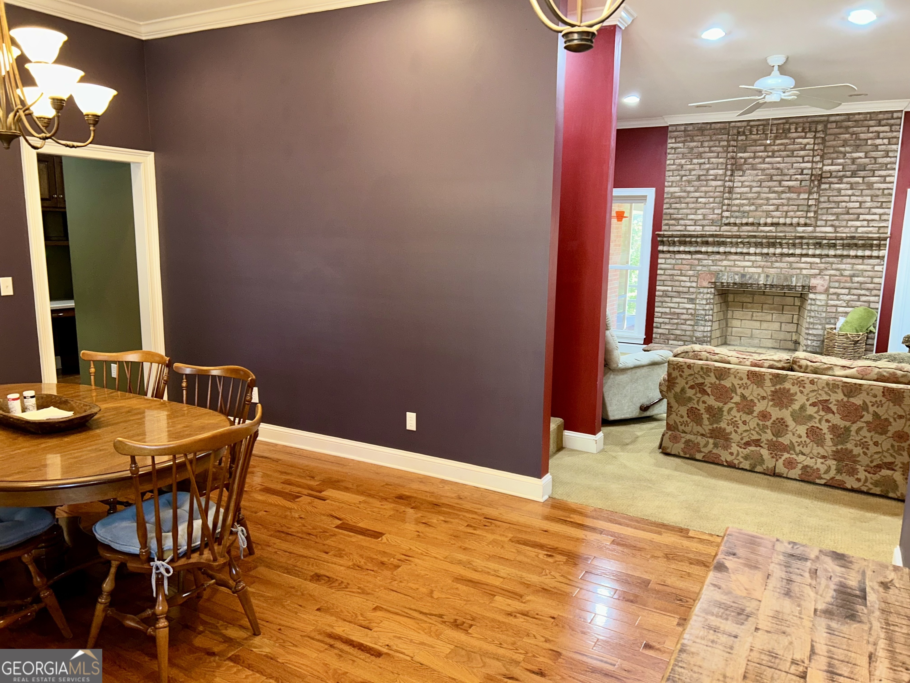 518 Fambrough Drive Elberton, GA 30635 - Photo 45 of 74 a living room with furniture and a fireplace