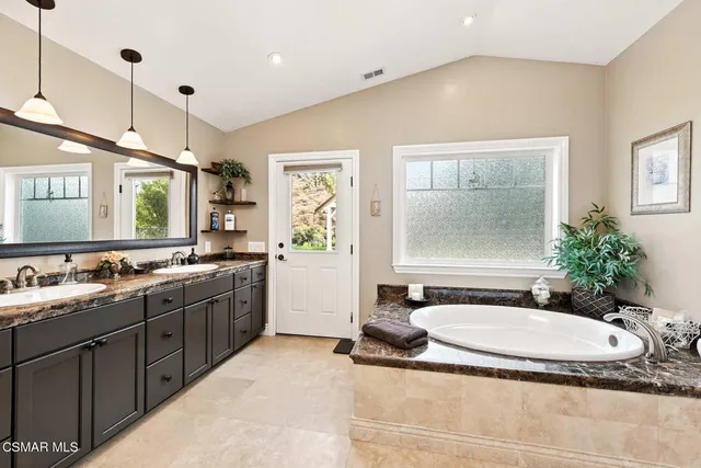 a view of a terrace with a bench