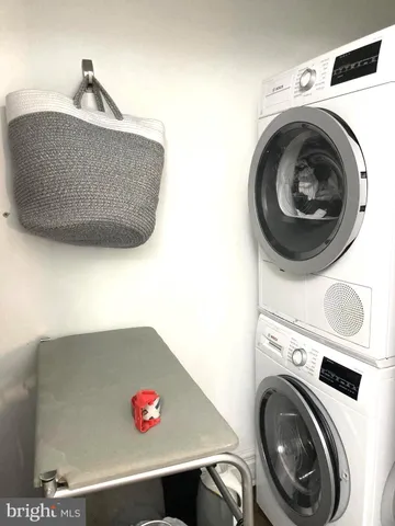 a room with a washer and dryer
