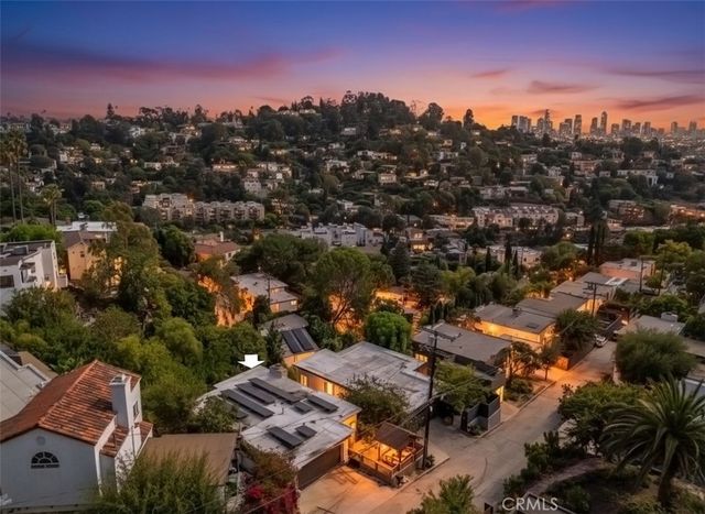 an aerial view of multiple house
