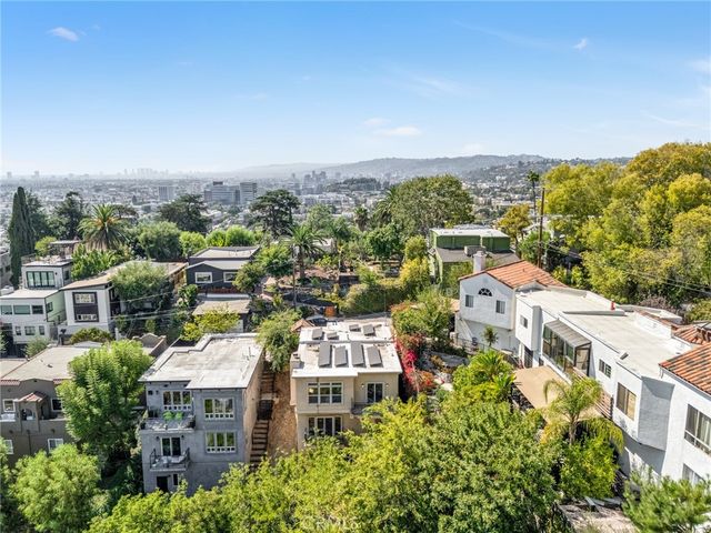 an aerial view of multiple house