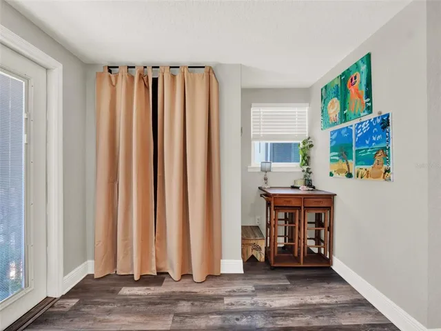 a view of a back yard of the house