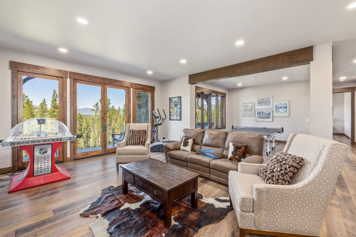 242 Point View Place Breckenridge, CO 80424 - Photo 25 of 47 a living room with furniture and a wooden floor