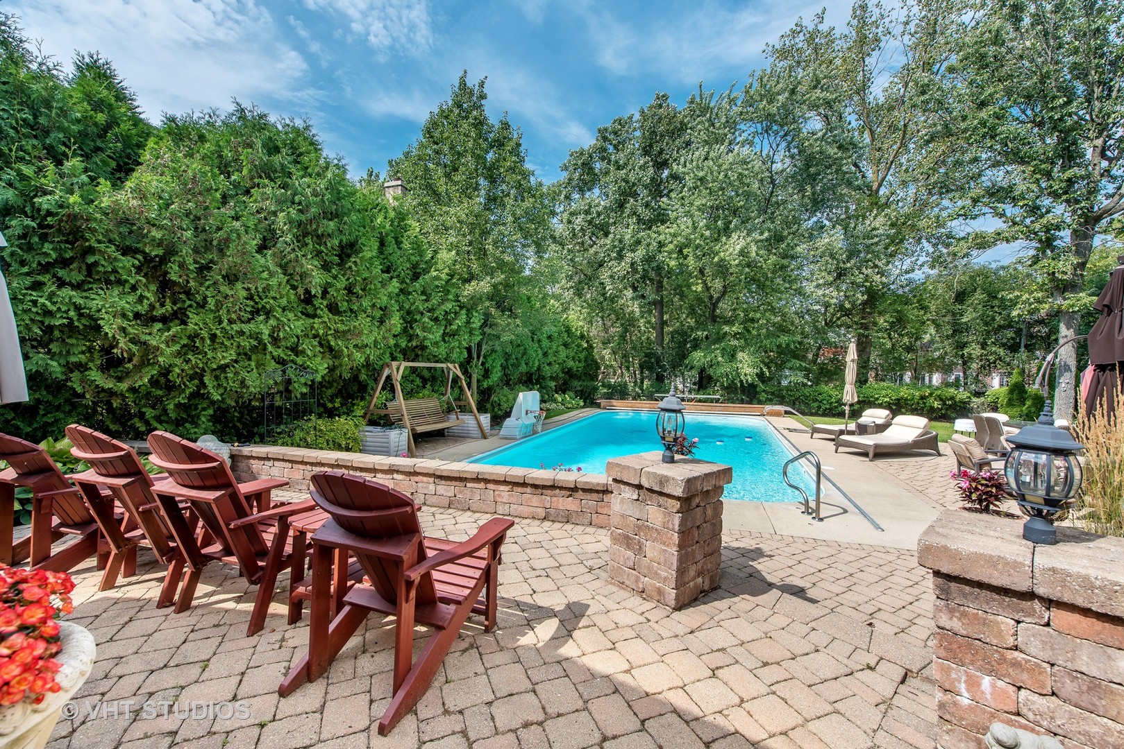 235 Maple Hill Road Glencoe, IL 60022 - Photo 30 of 35 a view of a backyard with sitting area