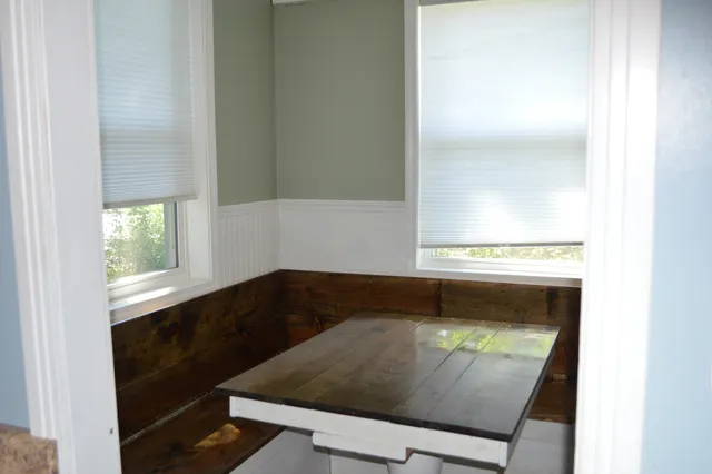 a room with wooden floor