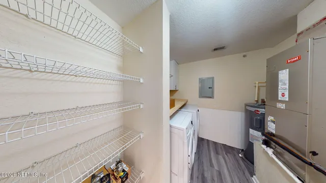 a view of storage and utility room