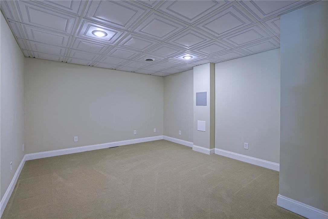 3681 Wilmington Road Lebanon, OH 45036 - Photo 38 of 87 This spacious basement offers potential for various uses, featuring recessed lighting and carpeted flooring.
