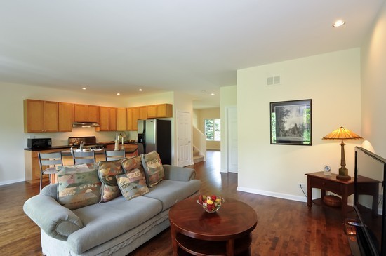 1132 Dell Road Northbrook, IL 60062 - Photo 10 of 20 a living room with furniture and a dining table with wooden floor
