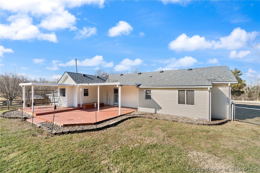 7368 West Relender Road Georgetown, IN 47122 - Photo 7 of 61 Awesome back deck perfect for entertaining and relaxing!