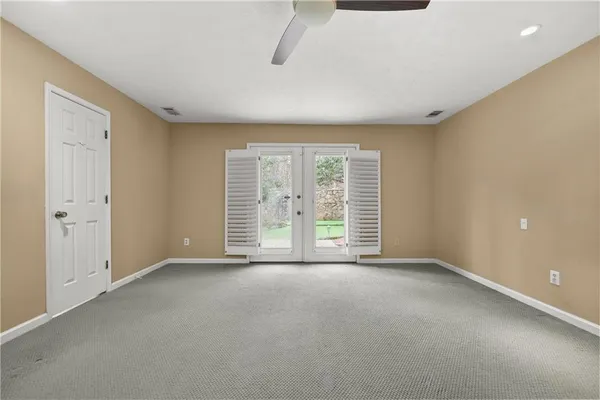 a view of an empty room