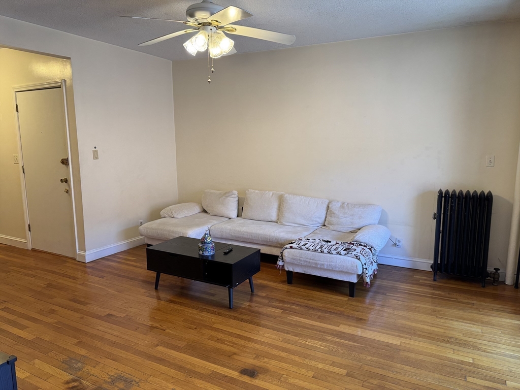 313 Summit Avenue, Unit 5 Boston, MA 02135 - Photo 3 of 13 a living room with furniture and wooden floor