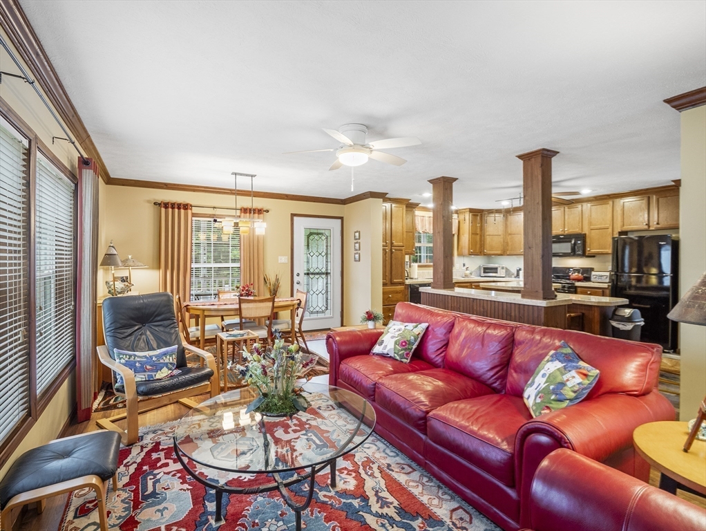 53 Ruby Road Gardner, MA 01440 - Photo 12 of 40 a living room with furniture kitchen view and a large window