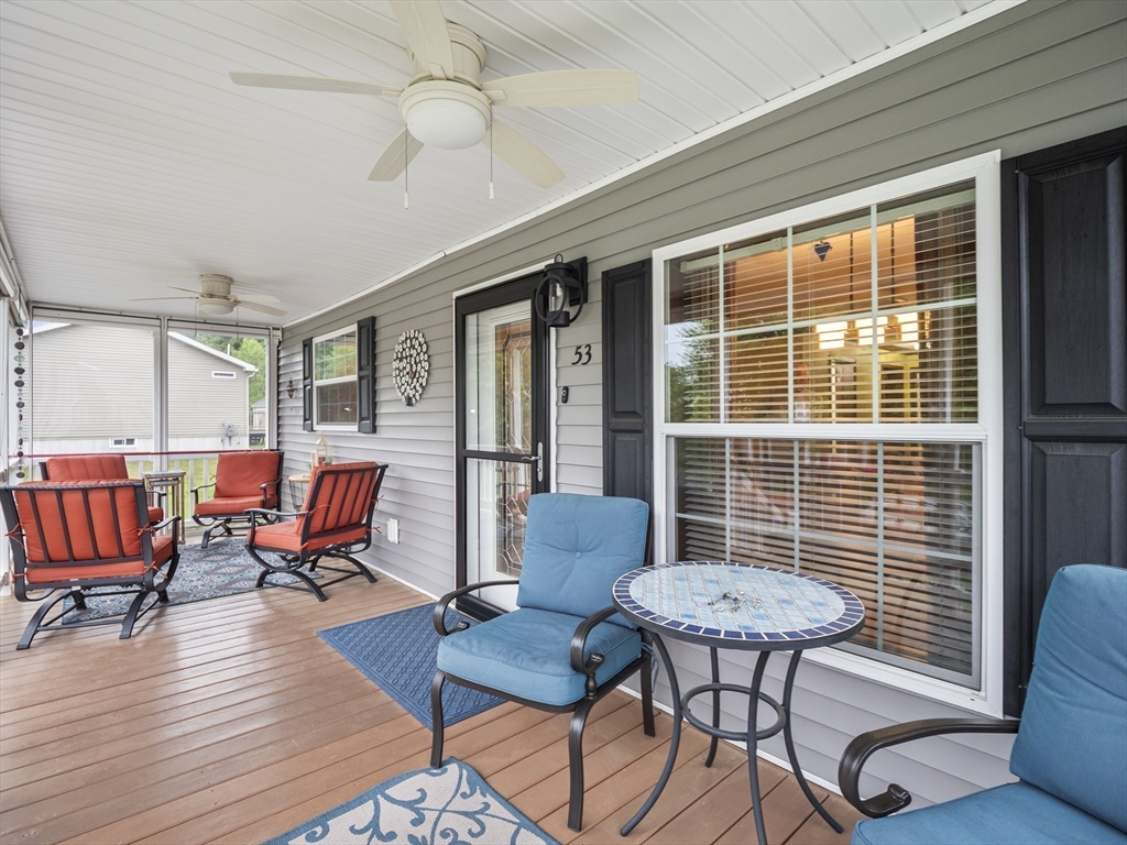 53 Ruby Road Gardner, MA 01440 - Photo 6 of 40 a outdoor living space with furniture and wooden floor