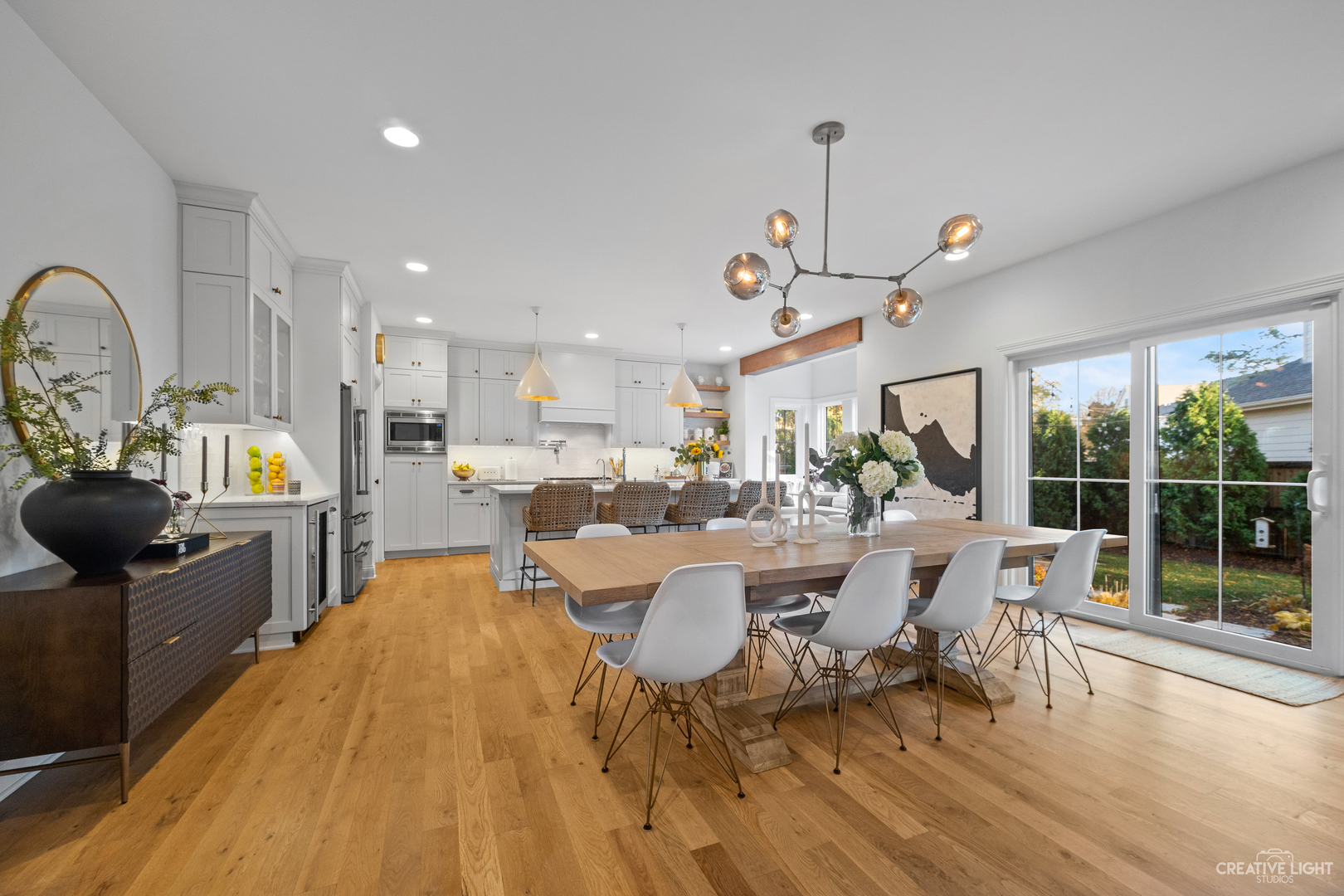 601-1 Harger Road Oak Brook, IL 60523 - Photo 7 of 29 a view of a dining room with furniture window and outside view