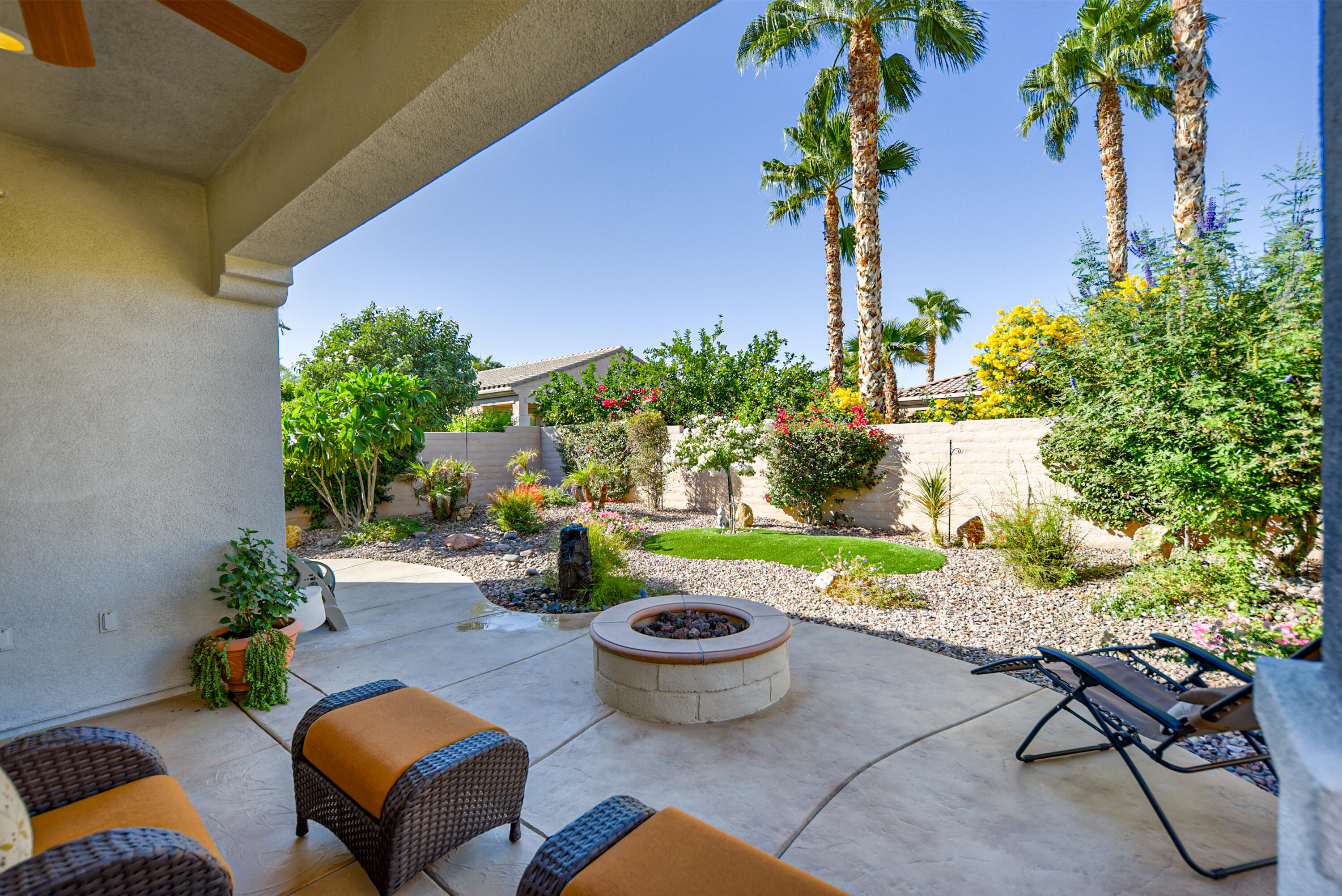 81602 Avenida Alturas Indio, CA 92203 - Photo 5 of 31 a view of a backyard with plants and a patio