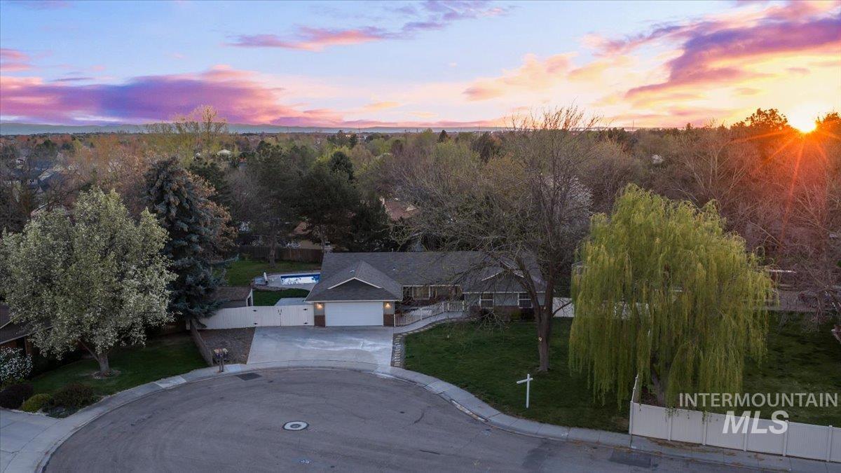 11457 Alejandro Street Boise, ID 83709 - Photo 38 of 42 Aerial view at dusk