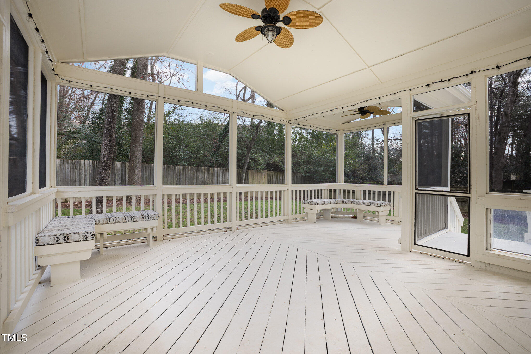 4324 Hickory Ridge Drive Raleigh, NC 27609 - Photo 1 of 34 a view of a balcony with a large window and wooden floor