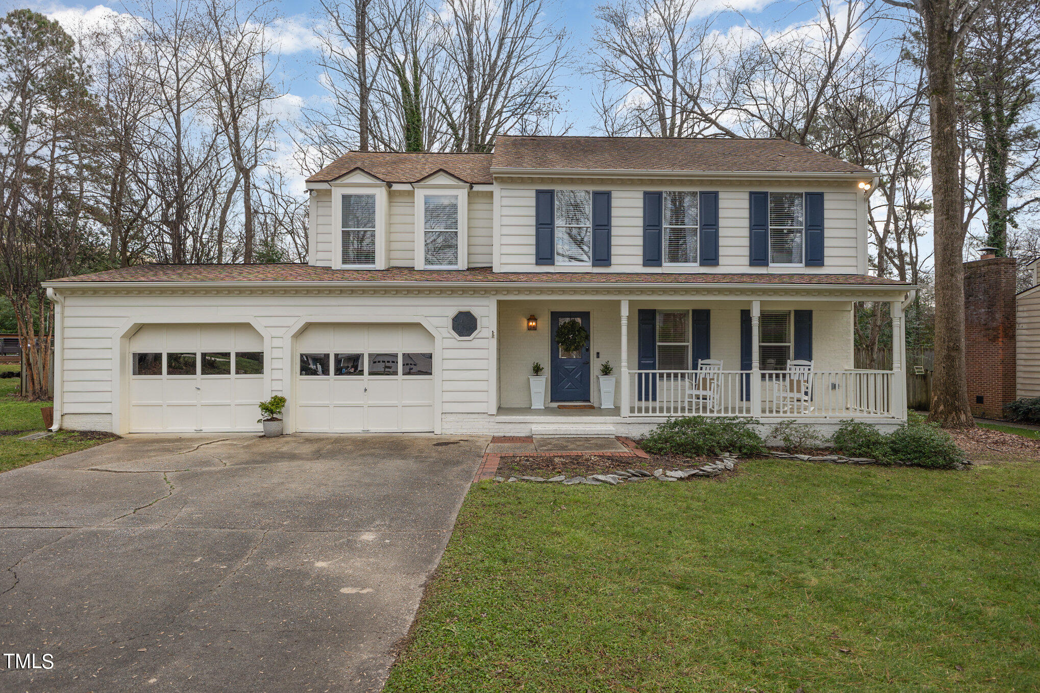 4324 Hickory Ridge Drive Raleigh, NC 27609 - Photo 3 of 34 front view of a house with a yard