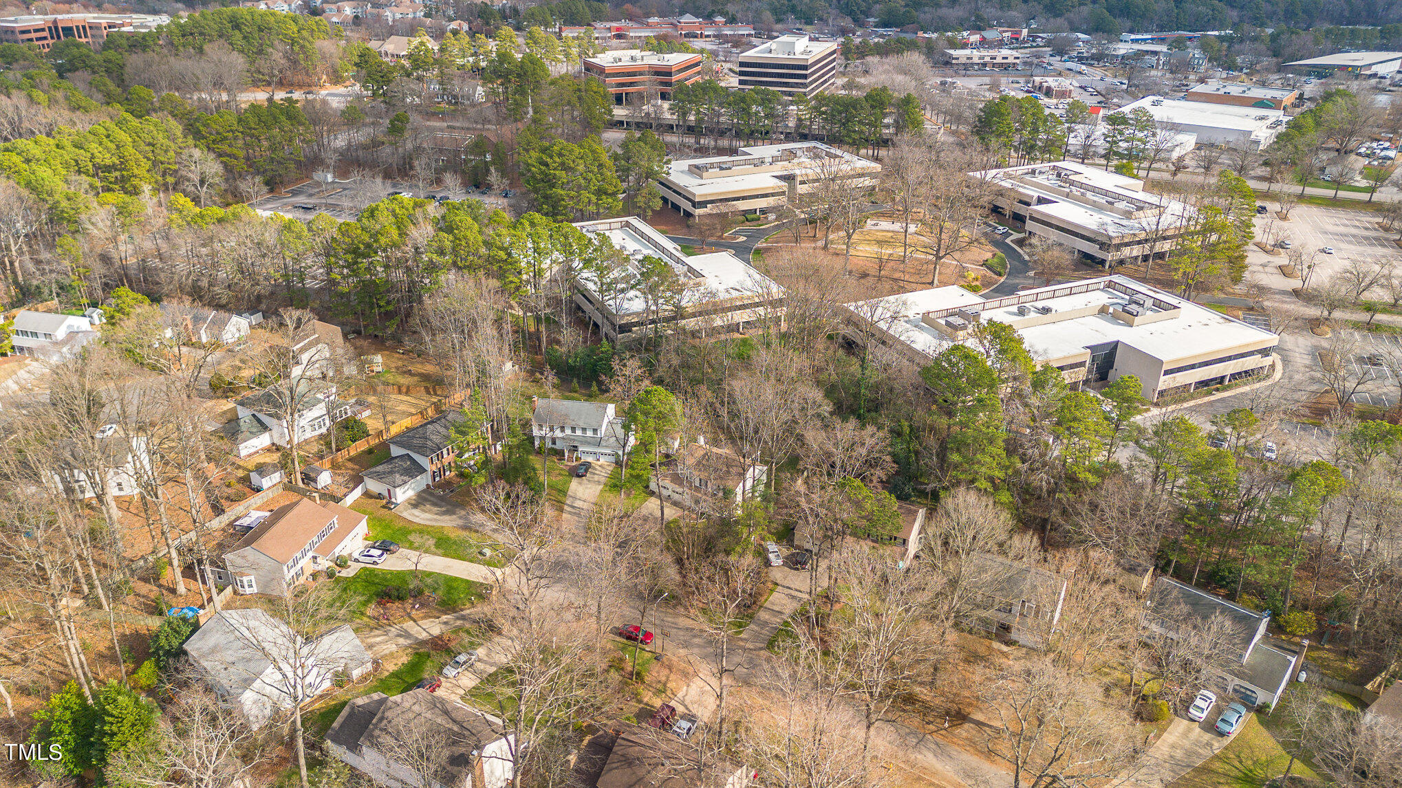 4324 Hickory Ridge Drive Raleigh, NC 27609 - Photo 32 of 34 a view of city and mountain view