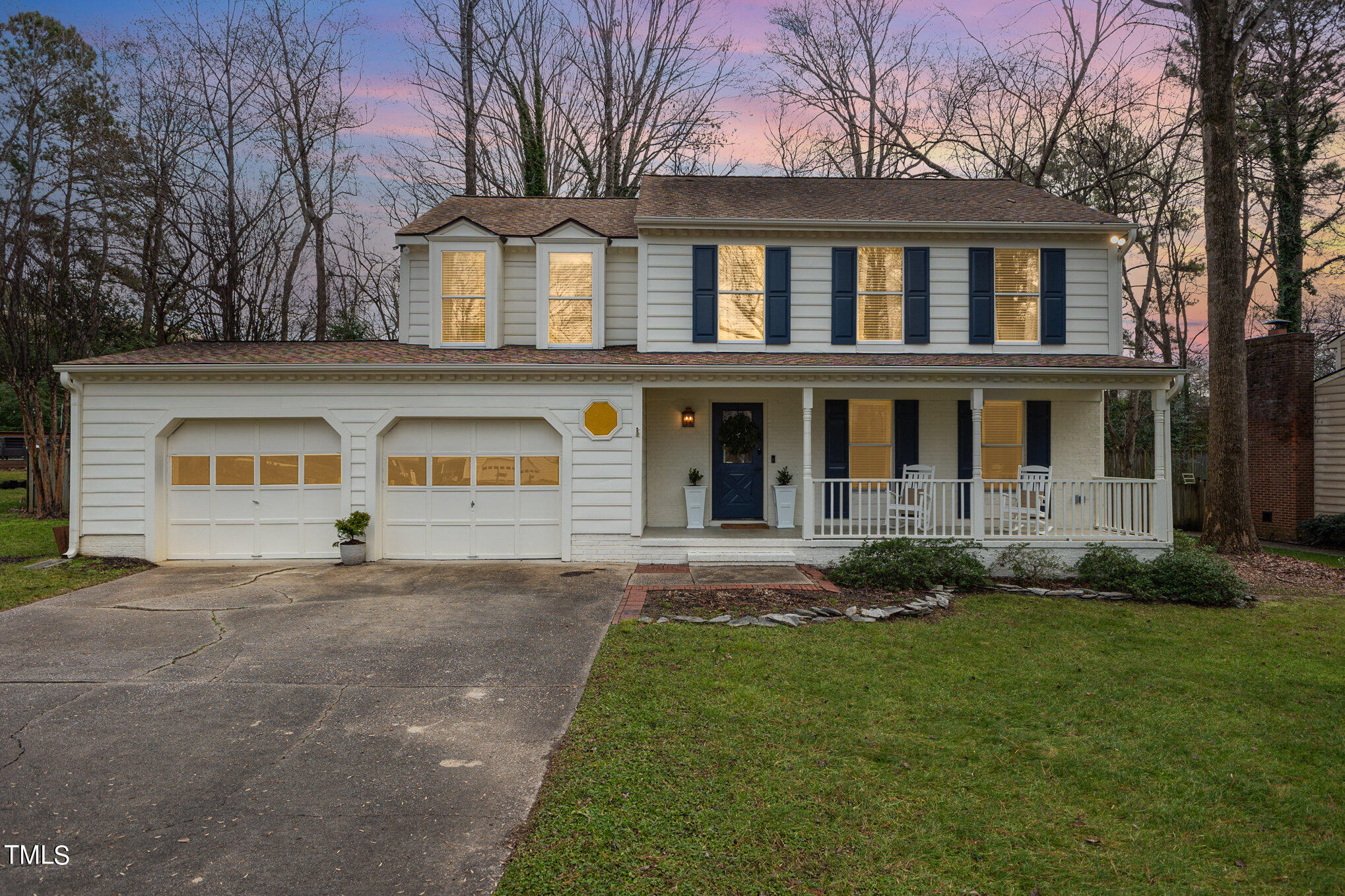 4324 Hickory Ridge Drive Raleigh, NC 27609 - Photo 34 of 34 front view of a house with a yard