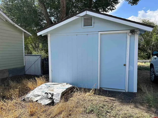 a backyard of a house
