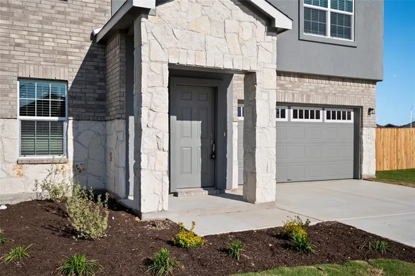 a backyard of a house