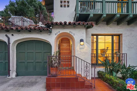 a front view of a house with entryway