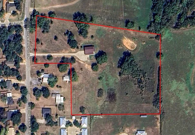 an aerial view of residential house