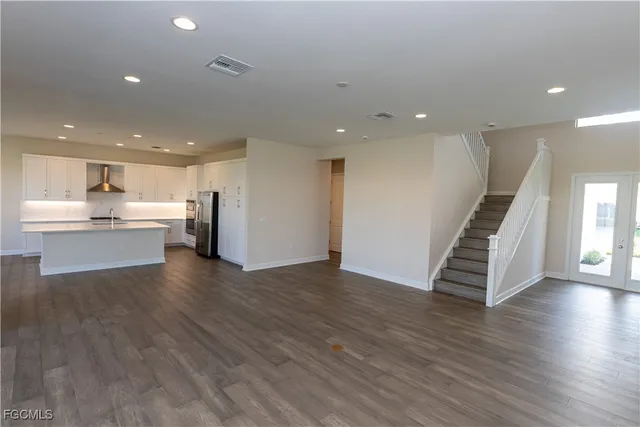 a view of a park with slide