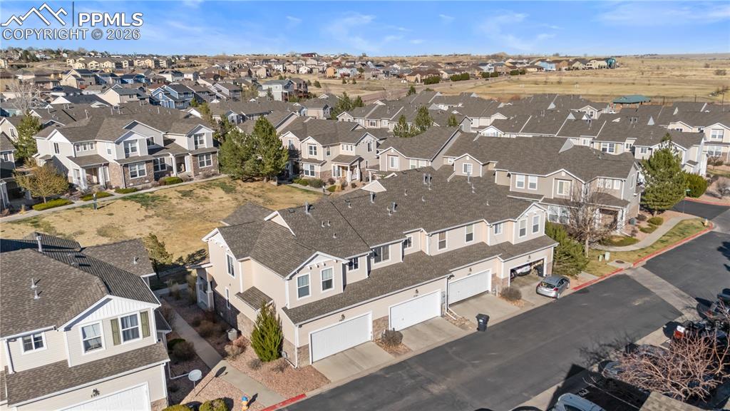 7795 Sandy Springs Point Fountain, CO 80817 - Photo 28 of 36 an aerial view of residential houses with outdoor space