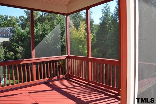 4019 Fenn Brook Lane Raleigh, NC 27613 - Photo 19 of 25 Access screen porch from breakfast room and deck Screen Porch