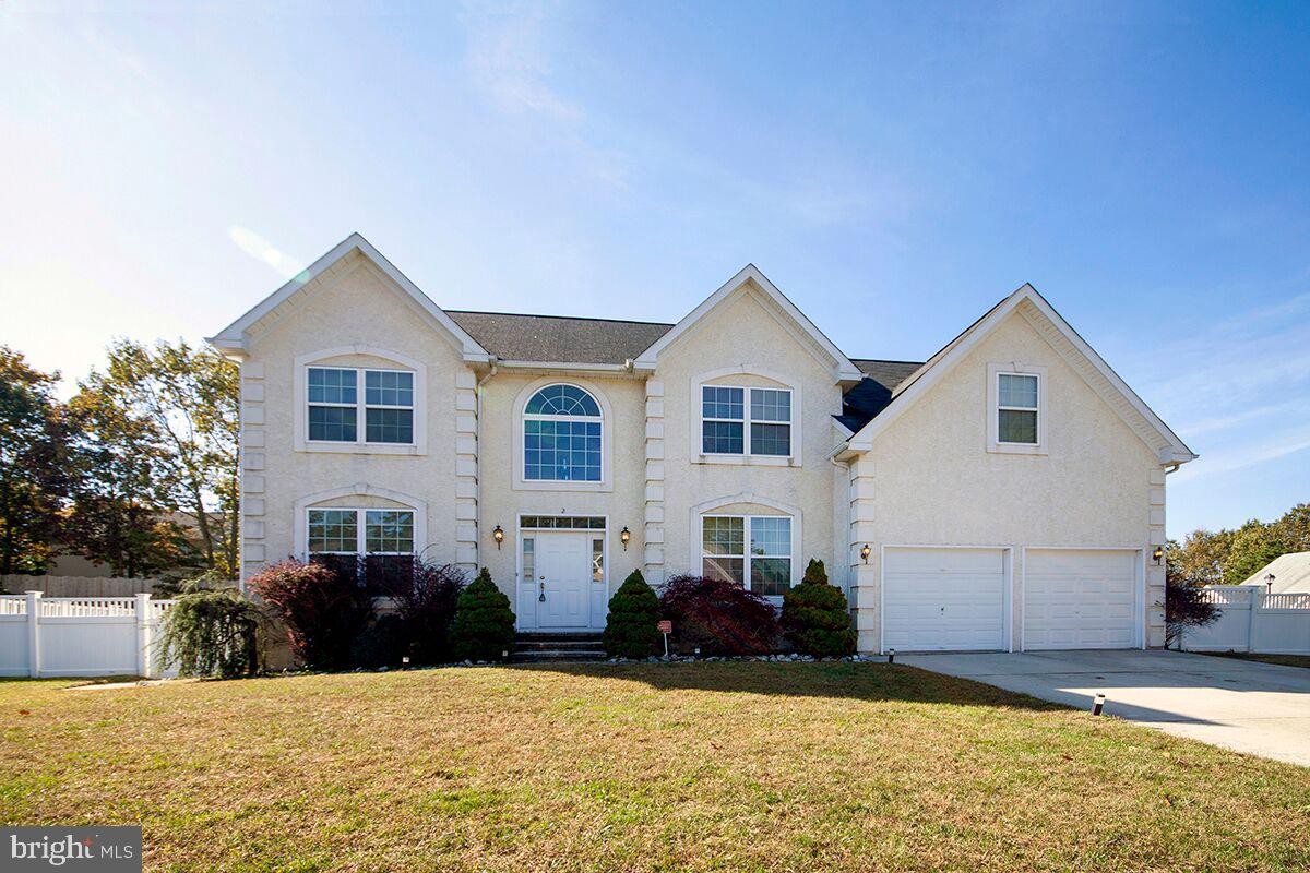 2 Ragan Ridge Road Sicklerville, NJ 08081 - Photo 1 of 59 Exterior Front: Stucco Finish, 2 Car Driveway