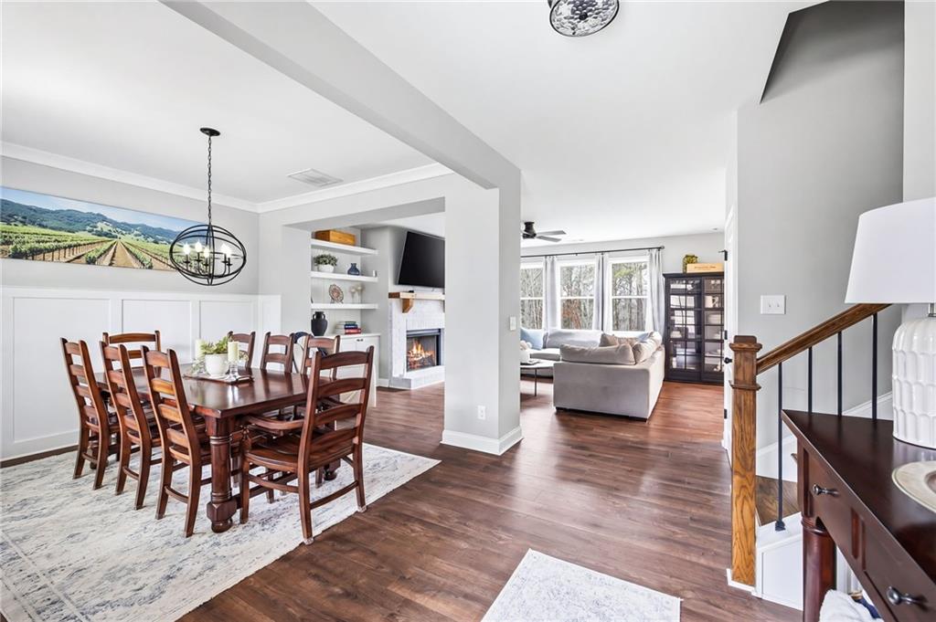 238 Observation Pointe Dallas, GA 30132 - Photo 5 of 41 a view of a dining room with furniture window and wooden floor