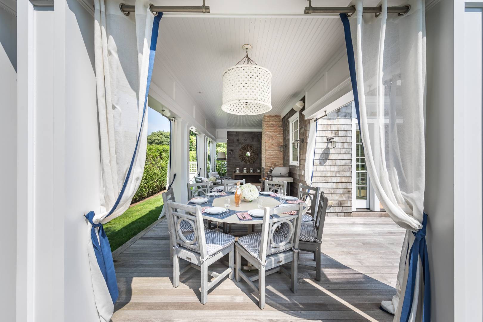 95 Egypt Lane East Hampton, NY 11937 - Photo 30 of 37 a view of a dining room with furniture and a window